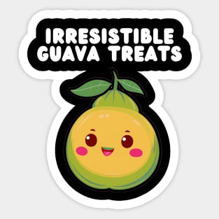 Adorable Guava Fresh Happy Face Sticker